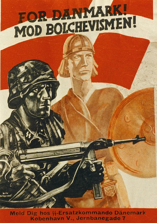 Recruitment poster for the Free Corps Denmark for the fight against Bolshevism in the east